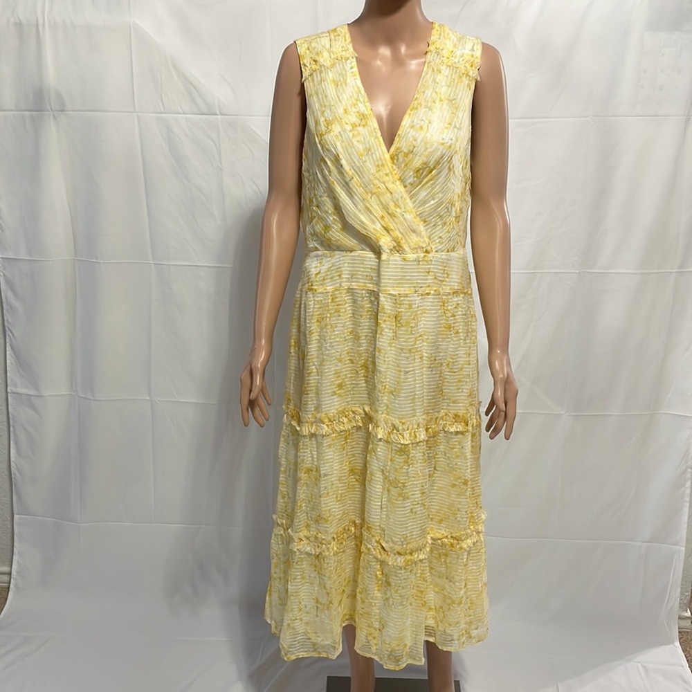 Lauren Ralph Lauren Petite Floral Georgette Sleeveless Midi Dress - Picture 3 of 6
